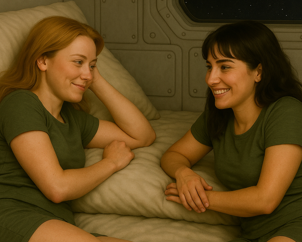 Eva and Lisa aboard Quardoz 1